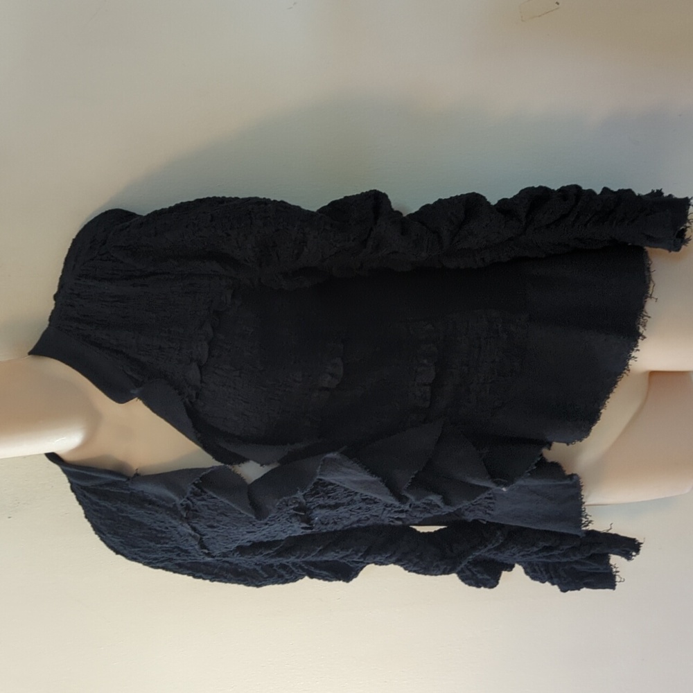 Free People We The Free Demi Vintage-Inspired Ruffle Lace-Adorned Jacket M - Picture 8 of 16